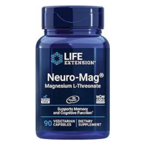 Life Extension Neuro-mag Magnesium L-threonate, Magtein, Magnesium Supplement, Brain Health, Memory & Attention, Gluten Free, Vegetarian, Non-GMO, 90 Vegetarian Capsules