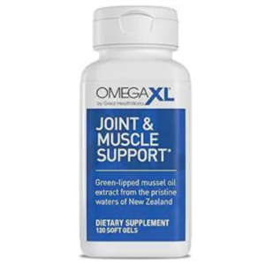 OmegaXL Joint Support Supplement - Natural Muscle Support, Green Lipped Mussel Oil, Soft Gel Pills, Drug-Free, 120 Count