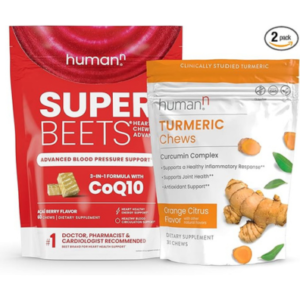 humanN SuperBeets Heart Chews Advanced & Turmeric Chews